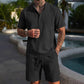 Conjunto de dos piezas para hombre, transpirable y desenfadado
