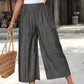 ☀️ Pantalones capri informales de corte ancho para mujer, suaves y cómodos, ideales para el día a día