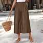 ☀️ Pantalones capri informales de corte ancho para mujer, suaves y cómodos, ideales para el día a día