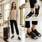👟 Sandalias de plataforma transpirables de punto para mujer: cómodas y a la moda