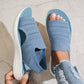 👟 Sandalias de plataforma transpirables de punto para mujer: cómodas y a la moda