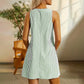 👗🌿 Vestido sin mangas a rayas con tirantes ajustables y bolsillos