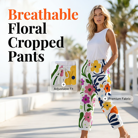 Pantalones cortos de estilo informal con estampado floral para mujer