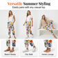 Pantalones cortos de estilo informal con estampado floral para mujer