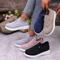 Zapatos sin cordones de malla transpirable para mujer, ideales para caminar