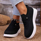 Zapatos sin cordones de malla transpirable para mujer, ideales para caminar
