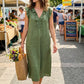 👗 ¡AHORA CON UN 50 % DE DESCUENTO! 🌸 Vestido informal sin mangas con cuello en V y volantes para mujer: vaporoso y ligero, perfecto para los días de verano, la playa o un brunch; encantador y fácil de llevar 💃