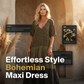 👗 ¡TIEMPO LIMITADO 50% DE DESCUENTO! ✨ Vestido Maxi de Leopardo Bohemio – Escote en V, escalones, estilo 🌴 resort fluido