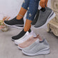 Zapatos de punto transpirables para mujer, ideales para caminar