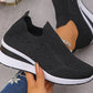 Zapatos de punto transpirables para mujer, ideales para caminar