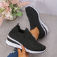 Zapatos de punto transpirables para mujer, ideales para caminar