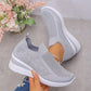 Zapatos de punto transpirables para mujer, ideales para caminar