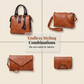 👜Conjunto de 4 bolsos de piel sintética para mujer: elegantes, versátiles y atemporales ✨