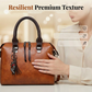 👜Conjunto de 4 bolsos de piel sintética para mujer: elegantes, versátiles y atemporales ✨