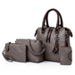 👜Conjunto de 4 bolsos de piel sintética para mujer: elegantes, versátiles y atemporales ✨