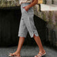 Pantalones capri informales de verano transpirables para mujer