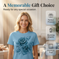 Camiseta elegante para mujer con estampado gráfico de rosas