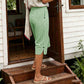 Pantalones capri a cuadros de estilo informal para mujer