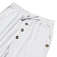 Pantalones informales de lino con cordón para hombre