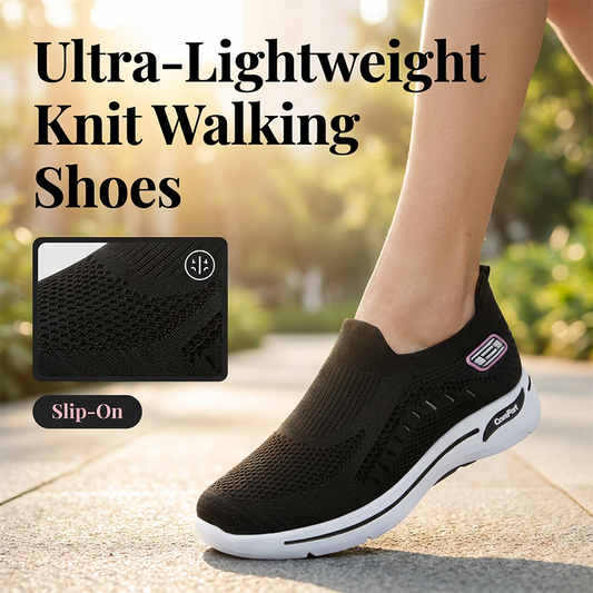 Zapatos de punto transpirables para mujer, ideales para caminar