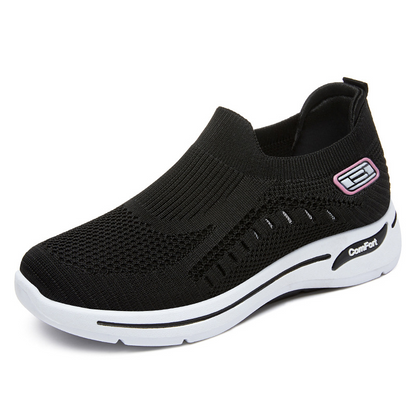 Zapatos de punto transpirables para mujer, ideales para caminar