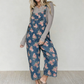 Peto vaquero de mujer con estampado floral vintage