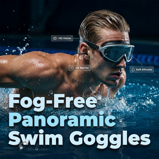 Gafas de natación de montura grande antivaho