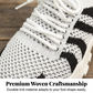 Zapatillas deportivas de punto informales y transpirables para mujer