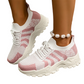 Zapatillas deportivas de punto informales y transpirables para mujer