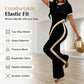 Conjunto de camiseta de manga corta y pantalones acampanados para mujer