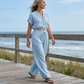 🔥Novedades ahora en oferta: conjunto de verano para mujer, holgado y liso, con botones
