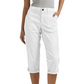 WPantalones capri de mujer de color liso; pantalones ligeros de mezcla de tejidos de primera calidad