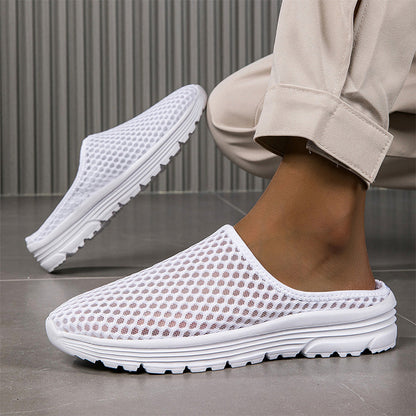 Pantuflas informales cómodas y transpirables de malla