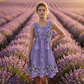 Vestido sin mangas de mujer con estampado floral y botones