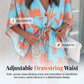 Vestido de verano para mujer con cuello en V, mangas con volantes y cordón ajustable