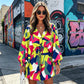 Vestido de verano para mujer con cuello en V, mangas con volantes y cordón ajustable