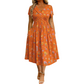 🌸 Robe fleurie à col en V avec nœud à la taille : élégante et décontractée, idéale pour toutes les occasions