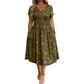 🌸 Robe fleurie à col en V avec nœud à la taille : élégante et décontractée, idéale pour toutes les occasions
