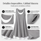 Vestido sin mangas de mujer falso de dos piezas