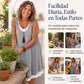 Vestido sin mangas de mujer falso de dos piezas