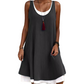 Vestido sin mangas de mujer falso de dos piezas