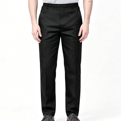 Pantalones casuales ajustados para hombre con cintura elástica