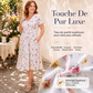 🌸 Robe fleurie à col en V avec nœud à la taille : élégante et décontractée, idéale pour toutes les occasions