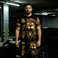 ⏰🔥 ¡OFERTA 50% OFF! 🐯👕 Conjunto de 2 Piezas para Hombre – Camiseta + Pantalón Corto con Estampado 3D de Animales, Fresco, Cómodo y Llamativo