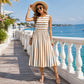 Vestido maxi elegante sin mangas para mujer