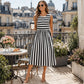 Vestido maxi elegante sin mangas para mujer