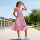 Vestido maxi elegante sin mangas para mujer
