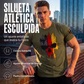 Camiseta de hombre con diseño de calavera y bandera alemana
