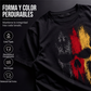 Camiseta de hombre con diseño de calavera y bandera alemana