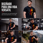 Camiseta de hombre con diseño de calavera y bandera alemana